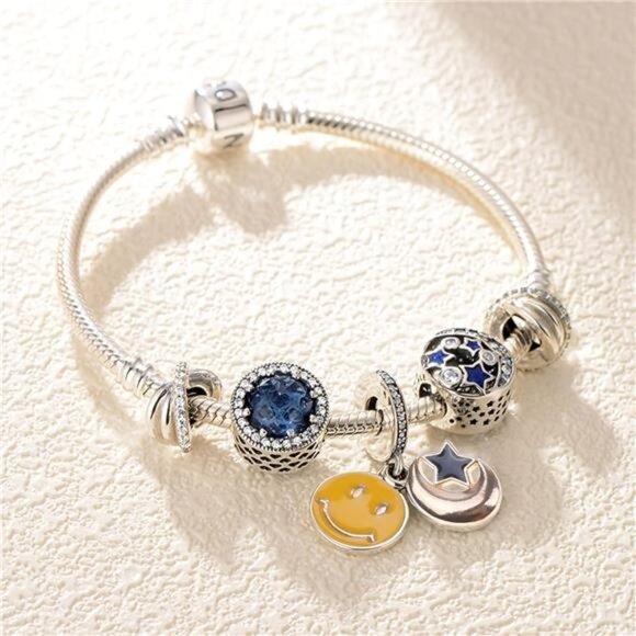 DIY bracelet charms 150pcs jewelry making pendants silver gold enamel craft kit - Picture 4 of 8